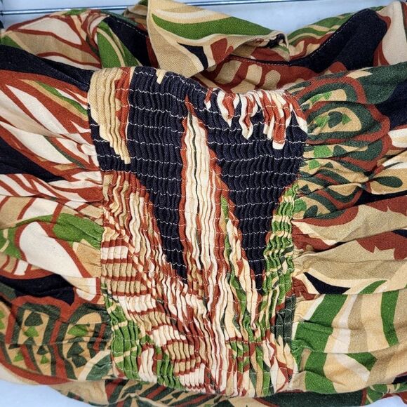 Zara 2Pc Multicolor Floral Ruffle Linen Blend Skirt Set Size Medium - Picture 15 of 16